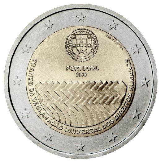 Portugal 2008 - 2 Euro Commemorative - Human Rights