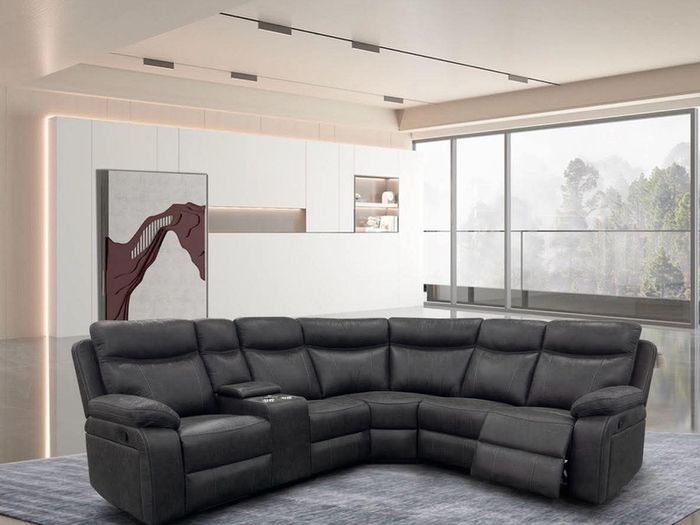 New Washington Modular Micro Fabric Recliner Sofa