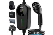 EV Charger 3 Pin Plug 32.81Ft/10M Type 2 Charging Cable 3kW, [6/8/10/13A] Electric Car Charger IP65 Advanced Protection car charging cable Suitable for EVs &amp; PHEVs