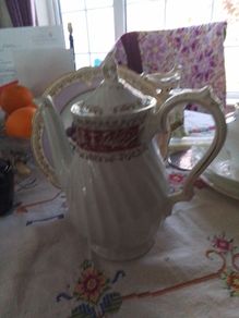 Myott Rialto Maroon Coffee Pot