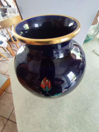 Vintage Arklow Pottery vase Oriental Paradise. Art Collection.