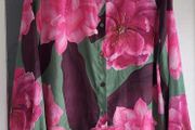 GALLERY green and pink floral blouse Sz 10UK