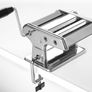 3-in-1 Pasta Machine Maker Stainless Steel Table Top Clamp, Silver (FREE POSTAGE) Image 6