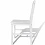 Dining Chairs 2 pcs White Pinewood Image 5
