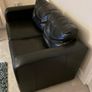 2 Seater Black Sofa Image 3
