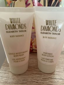 Elizabeth Taylor White Diamonds body wash & body lotion - New
