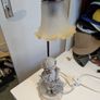 2 Lamps Marble and Statuette Image 2