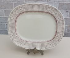 Beautiful Masons Patent Ironstone 13 Inch Oblong Serving Platter in the Ashlea Pattern, Post 1950