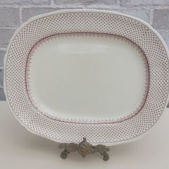 Beautiful Masons Patent Ironstone 13 Inch Oblong Serving Platter in the Ashlea Pattern, Post 1950