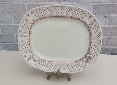 Beautiful Masons Patent Ironstone 13 Inch Oblong Serving Platter in the Ashlea Pattern, Post 1950
