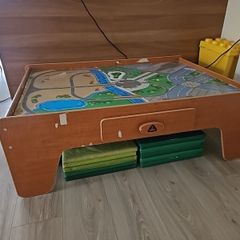 wooden activity table