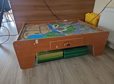 wooden activity table