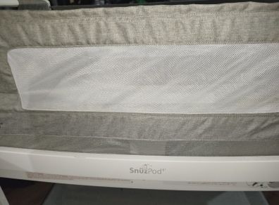 SnuzPod 4 Bedside Crib  Excellent Condition Grey