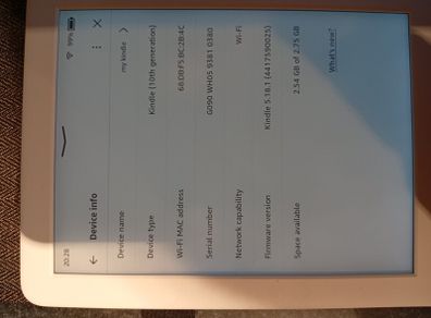 Amazon kindle 10th generation