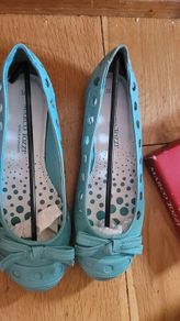 Marco Tozzi Turquoise Leather Flat Shoes Size 36 EU 3.5 UK