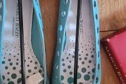 Marco Tozzi Turquoise Leather Flat Shoes Size 36 EU 3.5 UK