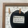 Shabby Chic Heart Chalkboard & Photo Display Memo Board Image 8