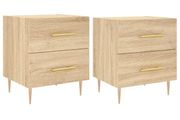Bedside Cabinets 2 pcs Sonoma Oak 40x35x47.5 cm Engineered Wood