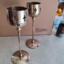 Brass Stemware Goblet Candle Holders . Image 9