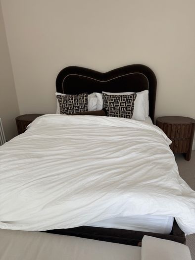 Soho Home Keira King Bed Velvet Chocolate
