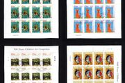 2004 Ireland Celebrating 50 Years of Children's Art (1955-2004) Commemorative Stamps Sheetlet Plate 1A1A1A1A Fine CDS Used with Dublin cancel of 30th June 2004 (First day of issued) on envelope extract