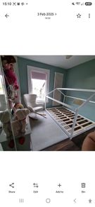 House Floor Bed, European Double 140x200cm, and Silentnight Mattress