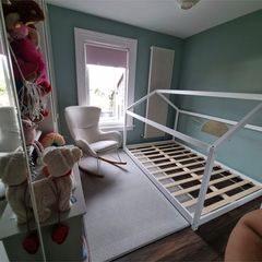 House Floor Bed, European Double 140x200cm, and Silentnight Mattress