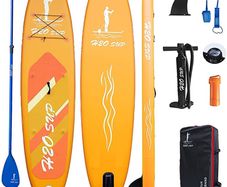 Inflatable Stand Up Paddle Board 10.6 Inch x 10 x 30 Inch x 6 Inch with Premium SUP Paddle Board Accessories And Backpack, Ultra Light, Wide Stable Design (FREE SHIPPING)