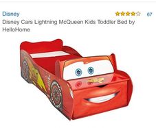 Disney cars bed