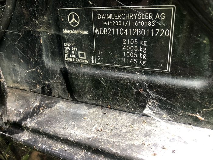 Mercedes e200 parts only