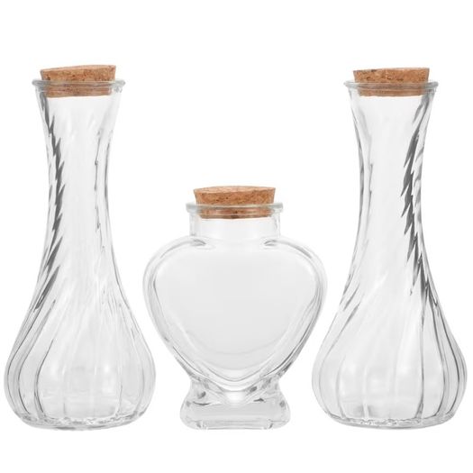 Brand New Wedding Unity Sand Set 3-Piece Glass