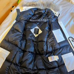 Canada Goose White Chateau Parka Black Label 2020 Coat