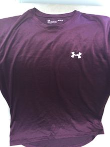 Under armour mens purple top medium m