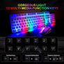 Raptor White Gaming Keyboard And Mouse Set With Large Mouse Pad, Rainbow LED Illustrated Keys, USB Wired Desktop Combo, UK Layout, For Desktop PC, Laptop, PS4, PS5, Xbox One Image 7
