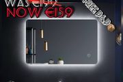 NEW SALE | 800 x 500mm Backlit LED Illuminated Bathroom Mirror with Light Sensor + Demister
