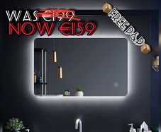 NEW SALE | 800 x 500mm Backlit LED Illuminated Bathroom Mirror with Light Sensor + Demister