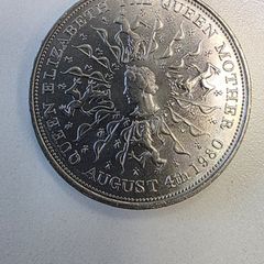 1980 Queen Mother commemorative crown coin
