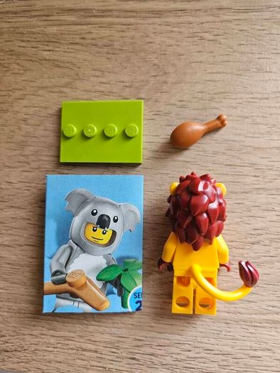 lego lion costume fan, collectible series 28