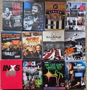 12 x music dvd's
