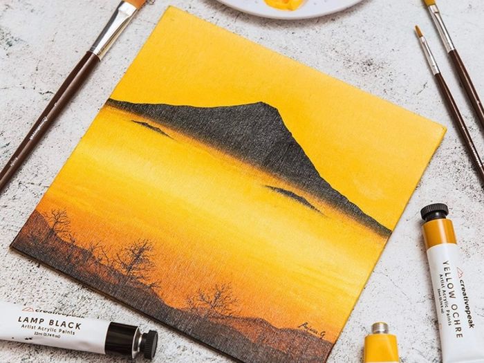 Blank Canvas Panels 20x20cm (8x8 inch) - 10x Square Boards, Primed, Stretched, Acid-Free & 100% Cotton - Professional Art Supplies - Perfect for Acrylic, Oil, Gouache Painting And Pouring (FREE POSTAGE)