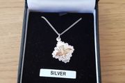 M.Rafter silver pendant and chain