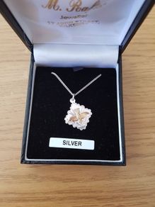 M.Rafter silver pendant and chain