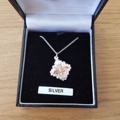 M.Rafter silver pendant and chain