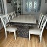 Marble table with 6 Image 2