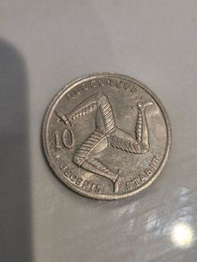 1992 Isle of Man 10 pence piece