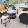 Oak barrel garden furniture Image 5