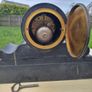 Japy Freres French Black Marble Mantel Clock Image 8