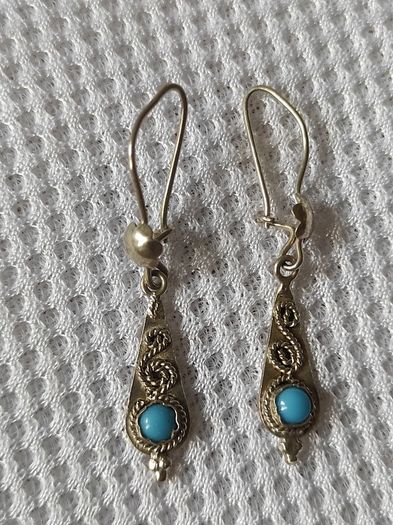 Vintage 950 sterling silver earrings