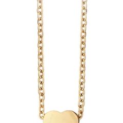 Gold Stainless Steel Heart Necklace