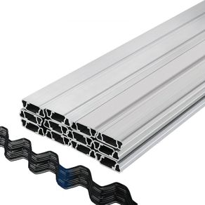 Greenhouse 30PCS  Wiggle Wire & Aluminium Alloy Spring Lock U-Channel 6.56ft 30PCS